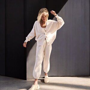 FREE PEOPLE Hailee Cardi Set - Powder Sand - size S/M/L - NWOT